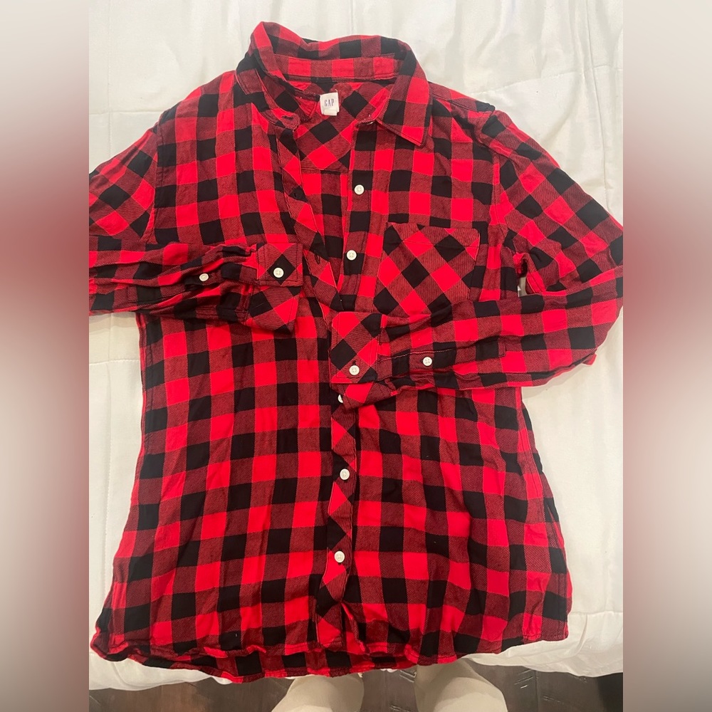 Plaid Gap flannel - small